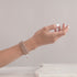 Tree Sloth Links | Deluxe Kismet Bracelet | White x Rose Gold